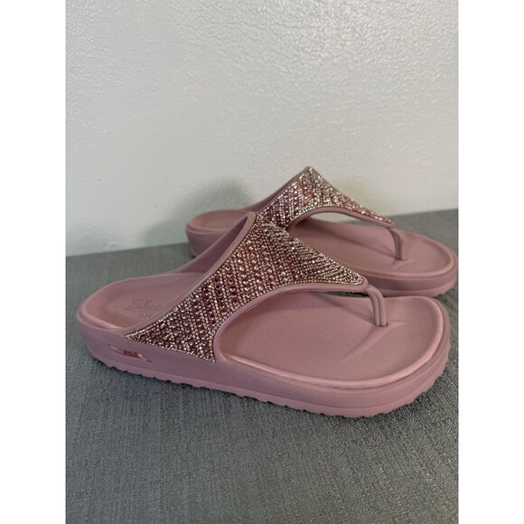 Skechers Women's Arch Fit Cali Breeze 2.0 Shine On Sandal Sz 9 Pink Comfort - Picture 2 of 10